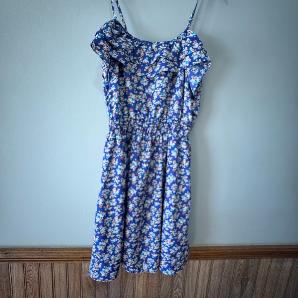 Floral Blue Dress